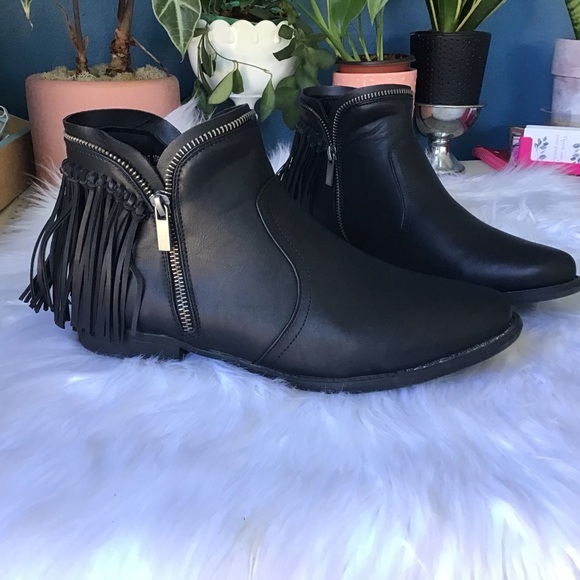 Black Dollhouse Ankle Booties - Picture 2 of 11